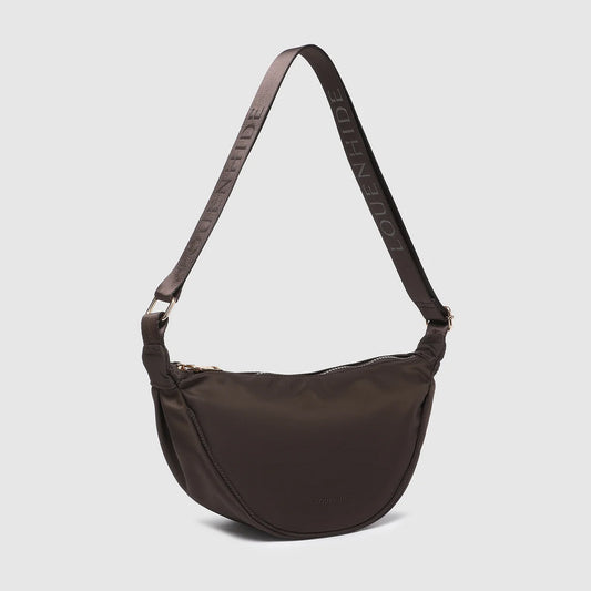 Sylvia Nylon Crossbody Bag Chocolate