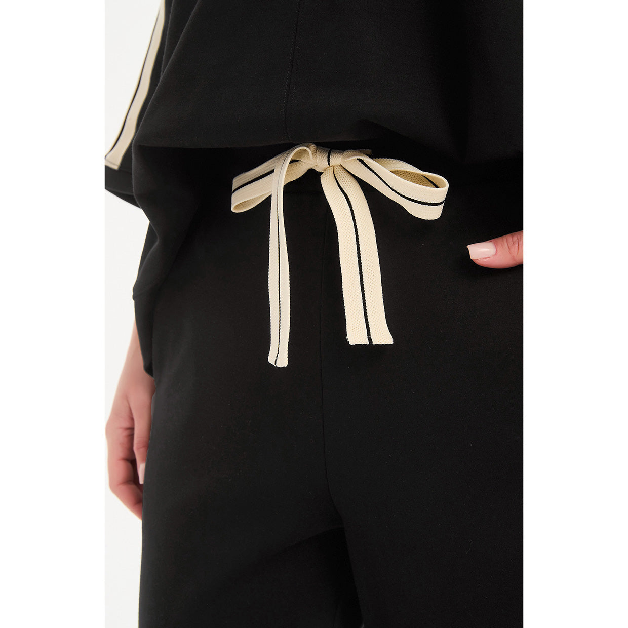 Barrel Leg Lounge Pant Black