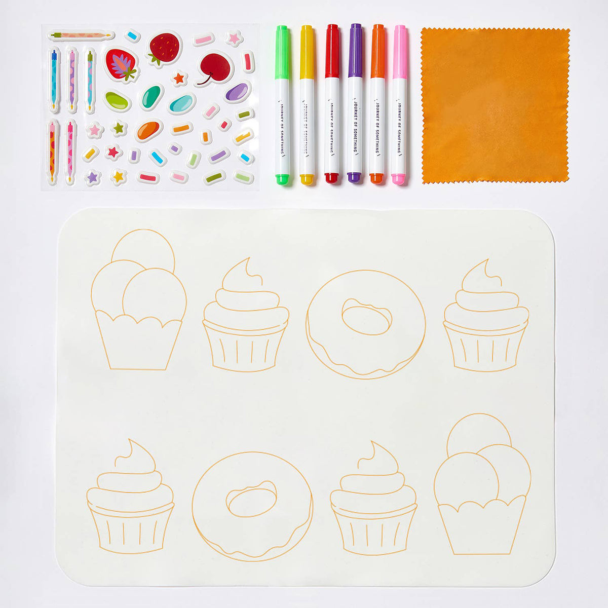 Wipeable Silicone Colouring Mat Sweet As