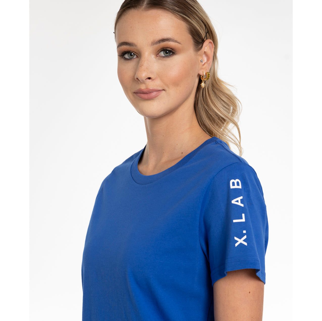 Xlab - Tee Colbalt/White Print