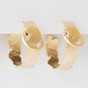 Buckle Hoop Gold Earrings Lead | Nickel | Cadmium Free  Size: D3cm x W1cm approx Antler Jewellery