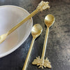 Perfect for entertaining, tea party, dessert spoon for special occasions, a lovely gift, velvet bag included.   Our gorgeous brass bee teaspoons a future heirloom.   Matching Salad server set also available (sold separately).  Hand wash only