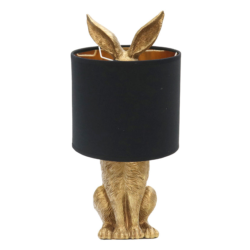 Bunny Table Lamp Gold/Black