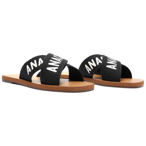 New this season, Logo canvas slides! Cross will be your fav and most comfortable summer slides so many colours it is hard to choose just one.  Anacapri slides are a wardrobe essential that can get you through any season