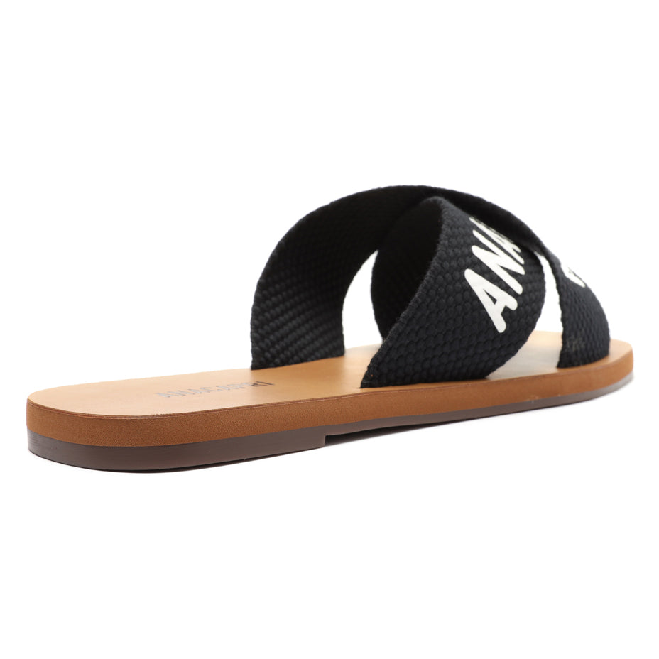 Anacapri Flat Cross Canvas Slides - Logo