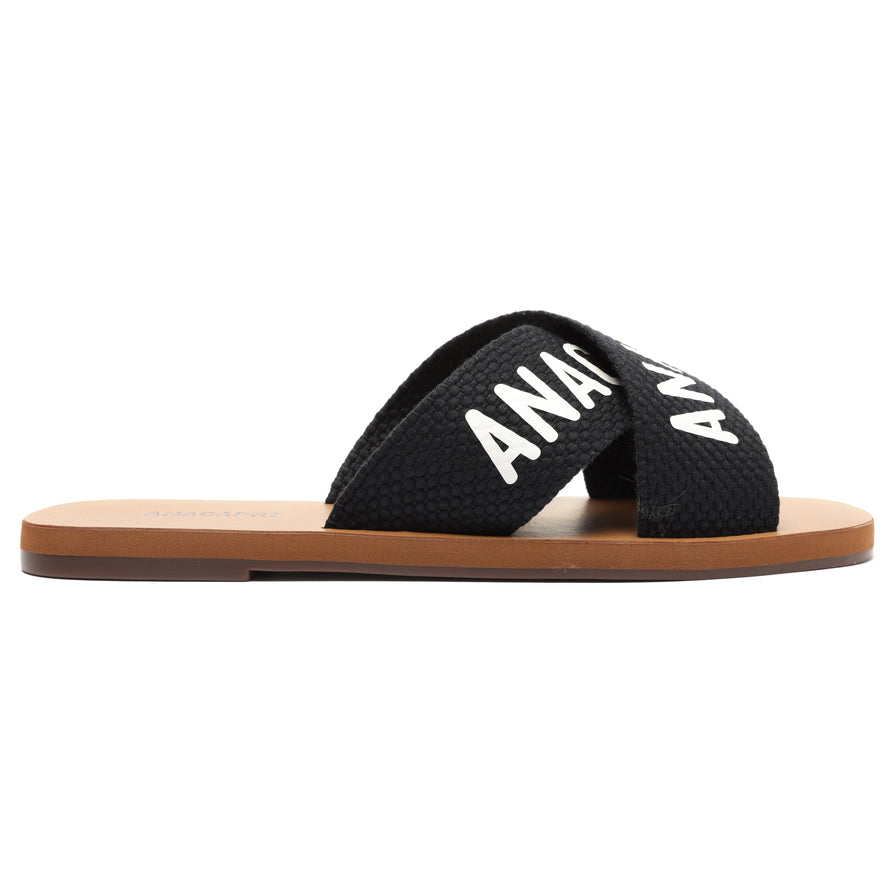 Anacapri Flat Cross Canvas Slides - Logo