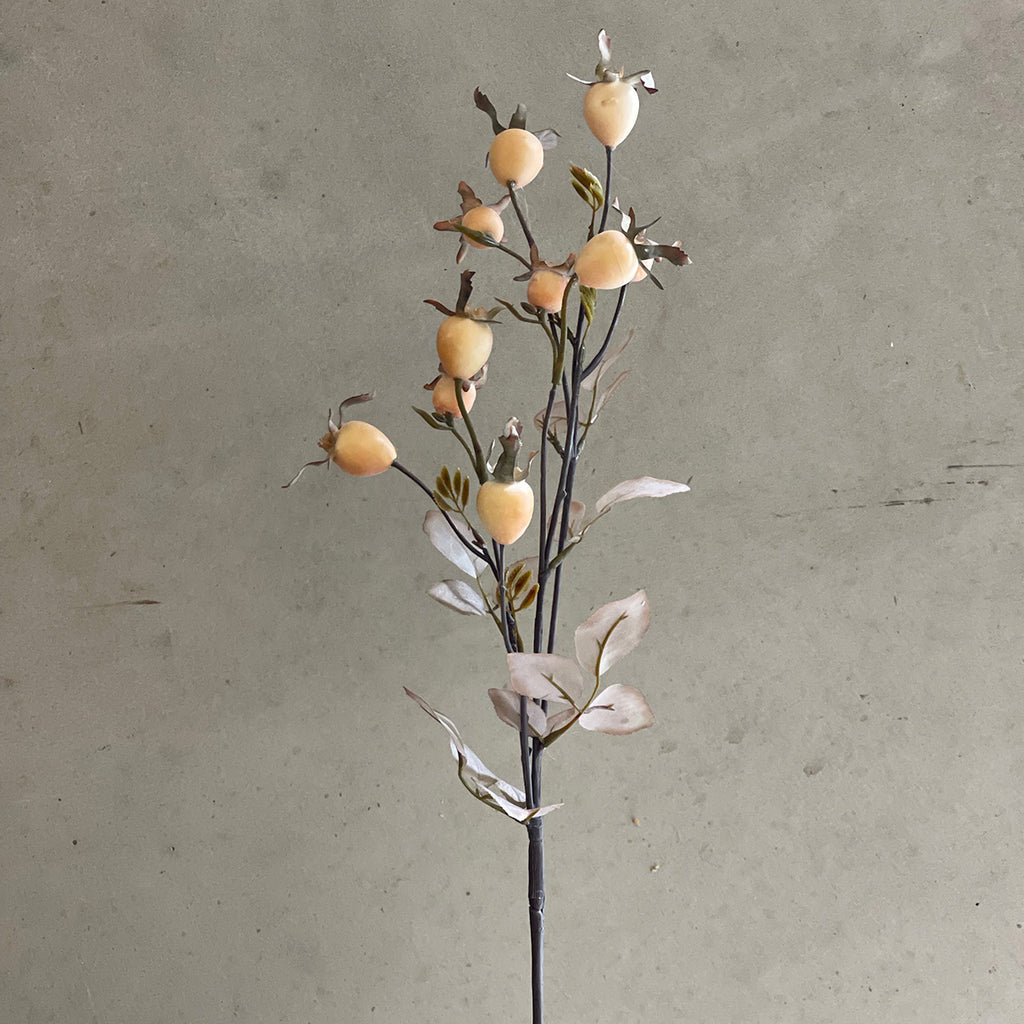 Dried look rosehips - faux flower