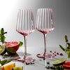 Esme Blush Crystal Wine Glasses