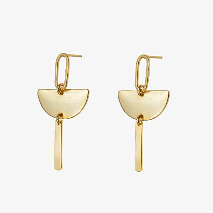 Gold Drop Earrings #1