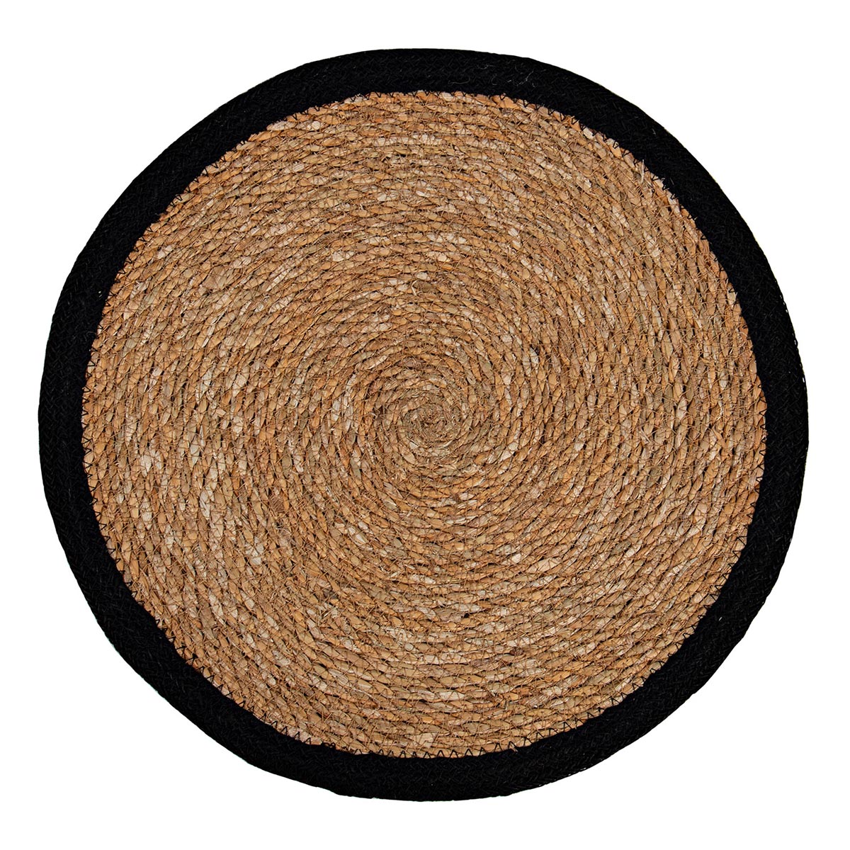 Jute Round Placemat w Border