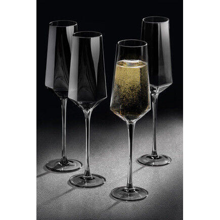 Jaxon Charcoal Champagne Glasses