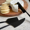 Perfect for entertaining!  Exquisite Nel Lusso matt black Cheese Knife set is made with full stainless steel and electrophoretic lacquer painting.   Matching salad server set also available (sold separately).  Hand wash only