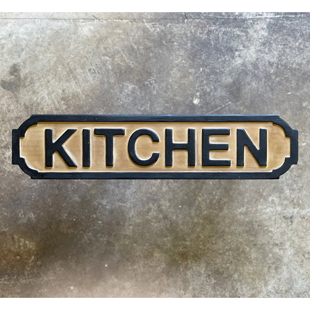 vintage wooden sign Kitchen