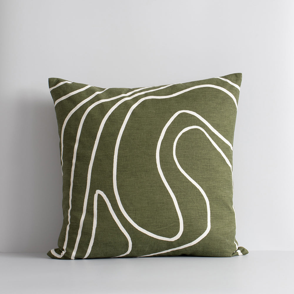 Picchu Cushion Olive 50x50 Feather Inner